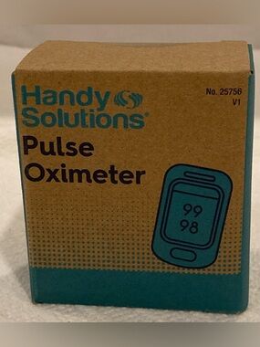 Handy Solutions Fingertip Pulse Oximeter - Talking Feature - New in Box